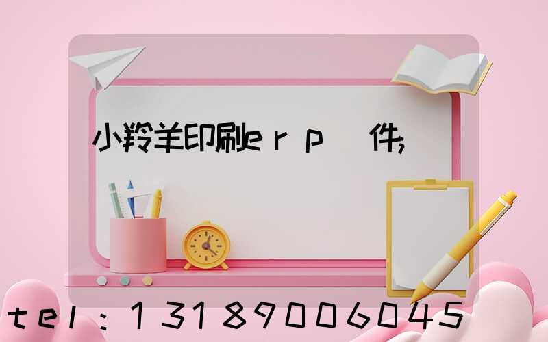 小羚羊印刷erp軟件