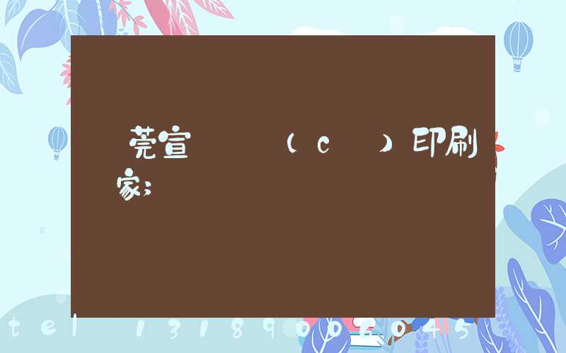 東莞宣傳畫冊(cè)印刷廠家