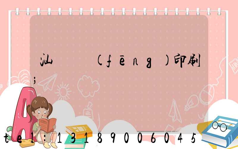 汕頭東風(fēng)印刷