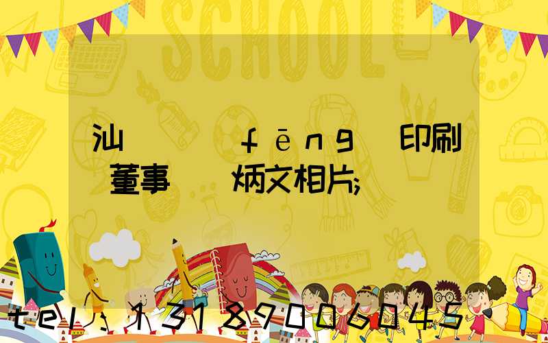 汕頭東風(fēng)印刷廠董事長黃炳文相片