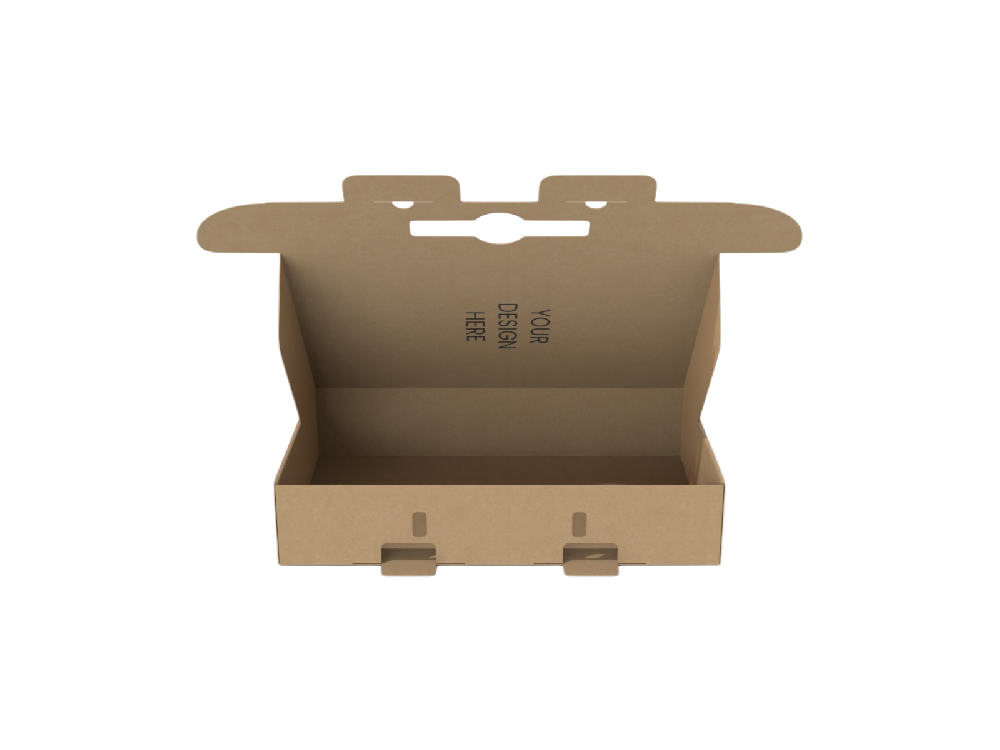 飛機盒紙盒- 提手雙保險扣飛機盒設(shè)計結(jié)構(gòu)圖